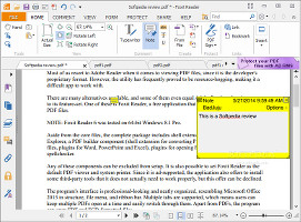 Showing notes in Foxit Reader